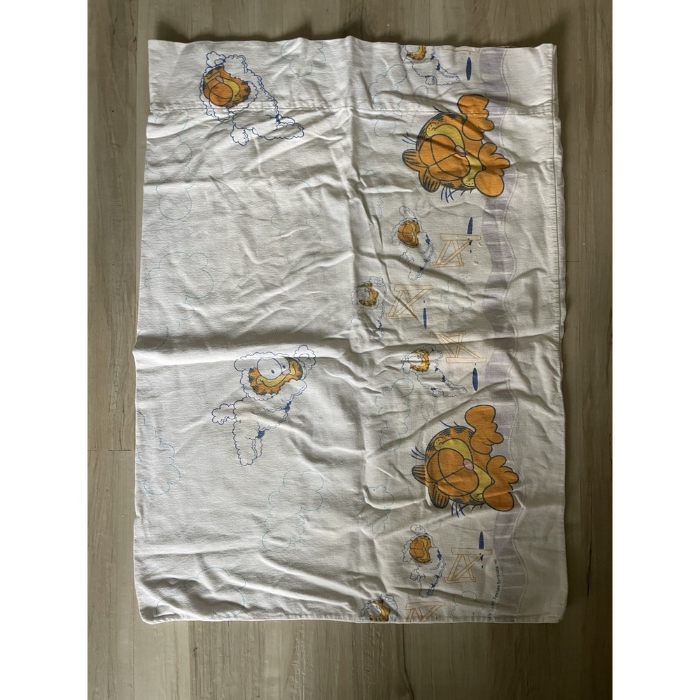 Garfield 70s Vintage Standard Pillowcase Jim Davis - Picture 5 of 5
